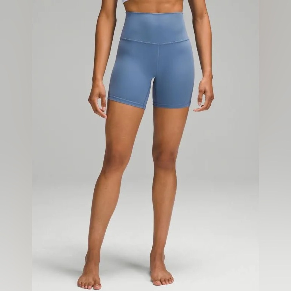 Lululemon Align 6 inch Biker Shorts Light Blue Size 4